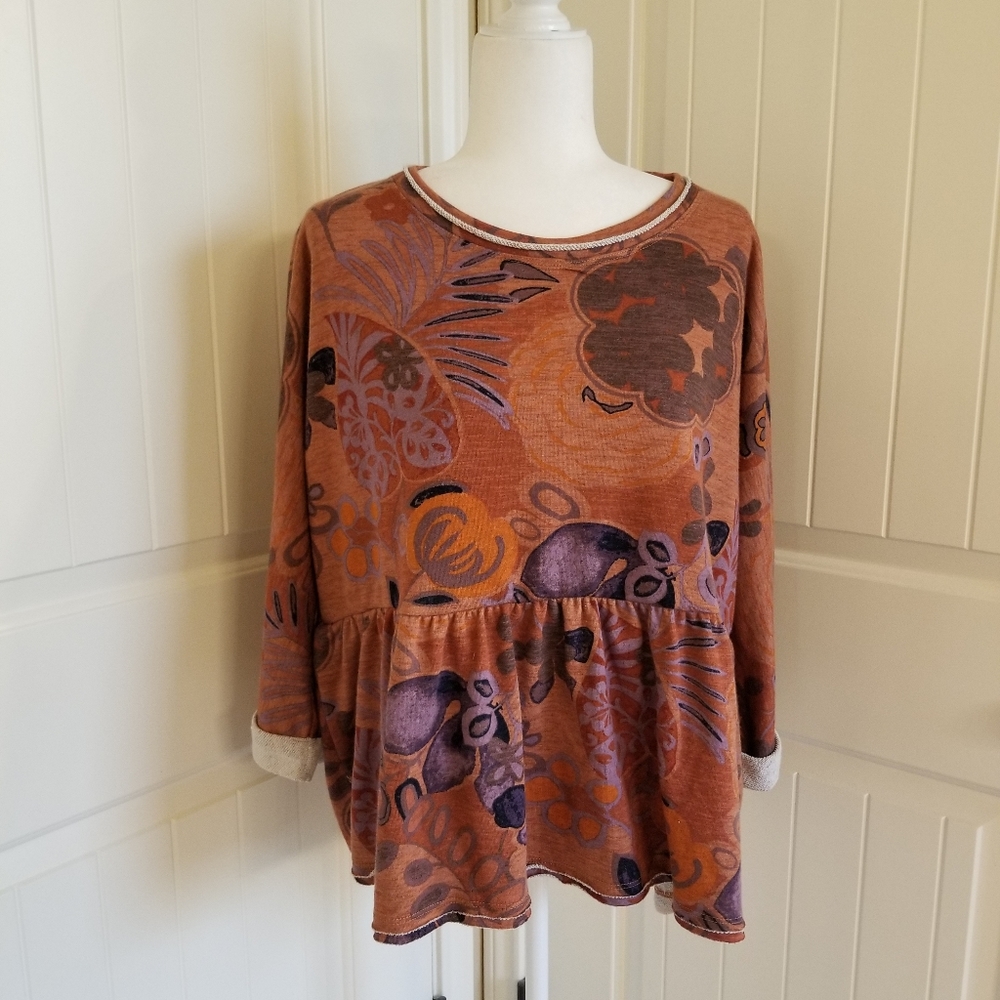 Anthropologie NWT Colleen Babydoll Sweatshirt